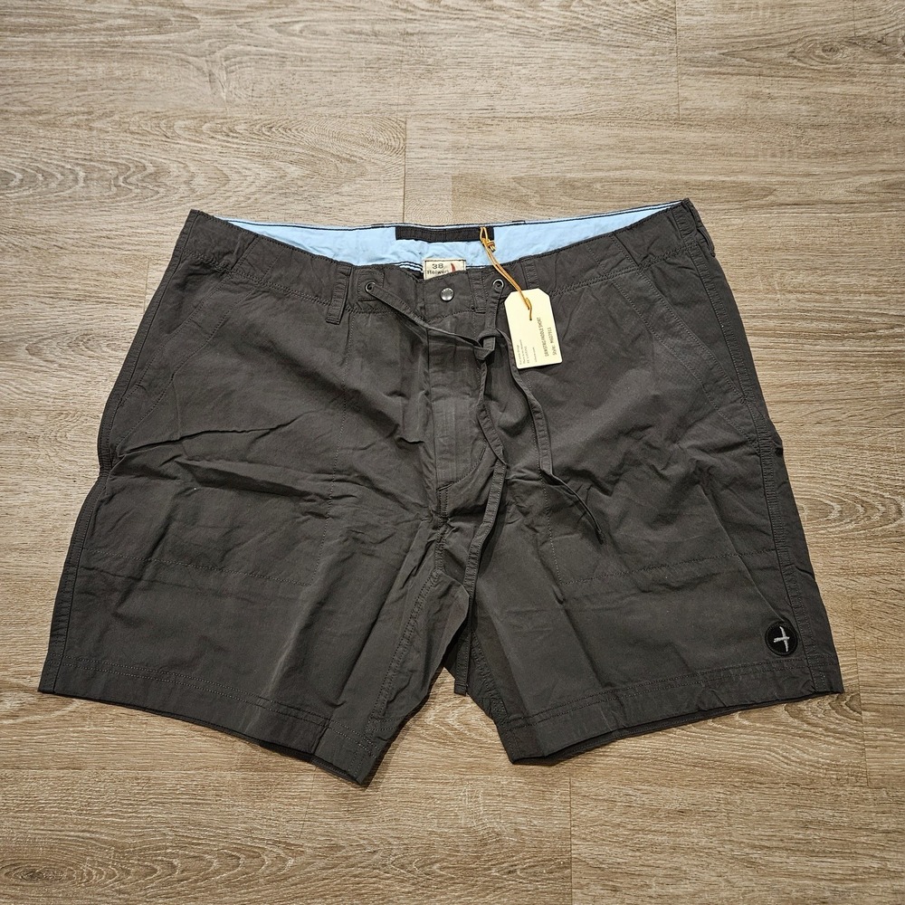 Relwen Paddle Shorts Men's 38 Charcoal Grey 8" Drawstring Swim Hybrid NWT